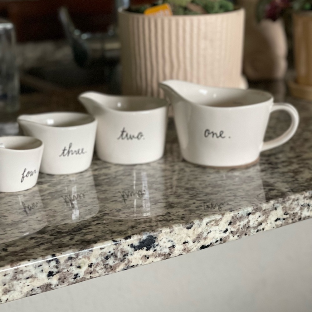 Rae Dunn Cream Measuring Cups Set